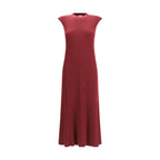 SA SU PHI Bordeaux Cashmere Casual Dress
