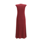 SA SU PHI Bordeaux Cashmere Casual Dress