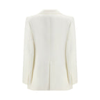 SA SU PHI White Silk Blazer