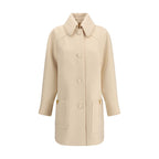 Valentino Cream Fleece Wool Coat