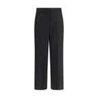 Max Mara Black Fleece Wool Casual Pants