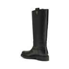 Fendi Black Calf Leather Bos Taurus Ankle Boots