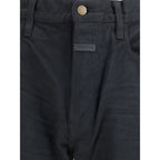 Fear Of God Black Cotton Straight-Leg Jeans