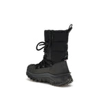 Moncler Black Polyamide Lace-Up Boots