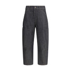 Lemaire Blue Cotton Straight-Leg Jeans