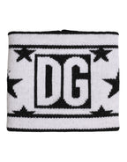 Dolce & Gabbana White Black Wool Logo #DGMILLENNIALS Wristband
