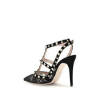 Valentino Garavani Black Polyamide Platform Pumps