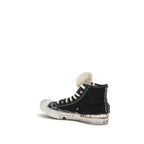 Margiela Black Rubber High Top Sneakers