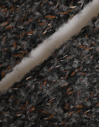 Dolce & Gabbana Gray Virgin Wool Knitted Fingerless Men Gloves