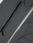 Dolce & Gabbana Dark Gray Viscose Elbow Length Mitten Men Gloves