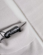 Dolce & Gabbana Gray Virgin Wool Knitted Fingerless Men Gloves