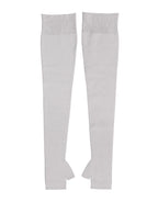 Dolce & Gabbana Gray Virgin Wool Knitted Fingerless Men Gloves