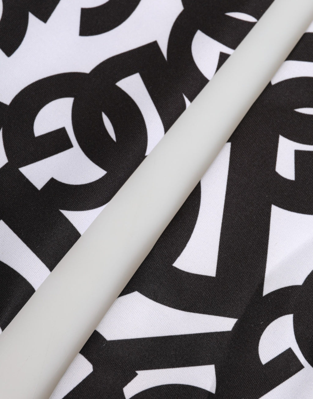 Dolce & Gabbana Black White DG Logo Elbow Length Mitten Gloves