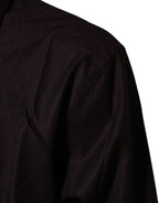 Dolce & Gabbana Brown Cotton LongSleeve MARTINI Dress  Shirt