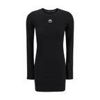 Marine Serre Black Cotton Casual Dress