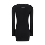Marine Serre Black Cotton Casual Dress