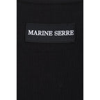 Marine Serre Black Cotton Casual Dress