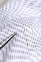 Dolce & Gabbana White Stripes Long Sleeves GOLD Dress Shirt