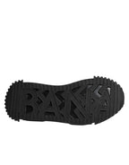 Dolce & Gabbana Shoes Black Embellished Low Top NS1 Sneakers Shoes