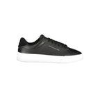 Tommy Hilfiger Black Leather Men Sneaker