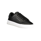 Tommy Hilfiger Black Leather Men Sneaker
