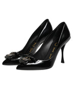 Dolce & Gabbana Black Bag Embellished Heels Pumps Shoes
