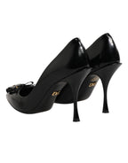 Dolce & Gabbana Black Bag Embellished Heels Pumps Shoes