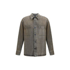 Fendi Gray Denim Shirt