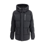 Moose Knuckles Black Nylon Coat