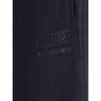 MM6 Black Polyester Athletic Pants