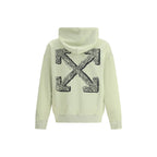Off-White Green Cotton Sweatshirt