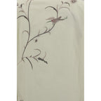 Baziszt Yellow Cotton Pattern Shirt