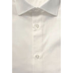 Baldinini Trend White Cotton Men Shirt