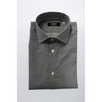 Baldinini Trend Blue Cotton Men Shirt