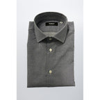 Baldinini Trend Blue Cotton Men Shirt