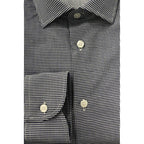 Baldinini Trend Blue Cotton Men Shirt