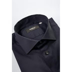 Baldinini Trend Black Cotton Men's Shirt