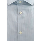 Baldinini Trend Light Blue Cotton Men Shirt