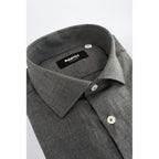 Baldinini Trend Gray Cotton Men's Shirt