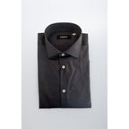 Baldinini Trend Gray Cotton Men Shirt
