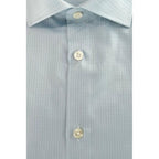 Baldinini Trend Light Blue Cotton Men Shirt