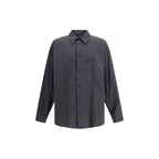 Balenciaga Black Wool Pattern Shirt
