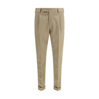 PT Torino Green Fleece Wool Dress Pants
