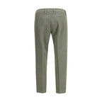 Cruna Green Cotton Casual Pants