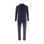 Gi Capri Blue Cotton Two-Piece Suit