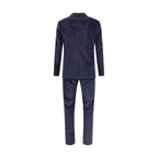 Gi Capri Blue Cotton Two-Piece Suit