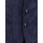 Gi Capri Blue Cotton Two-Piece Suit
