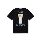 Casablanca Black Cotton T-Shirt