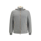 Brunello Cucinelli Gray Wool Full-Length Jacket