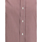 Brunello Cucinelli Red Cotton Pattern Shirt